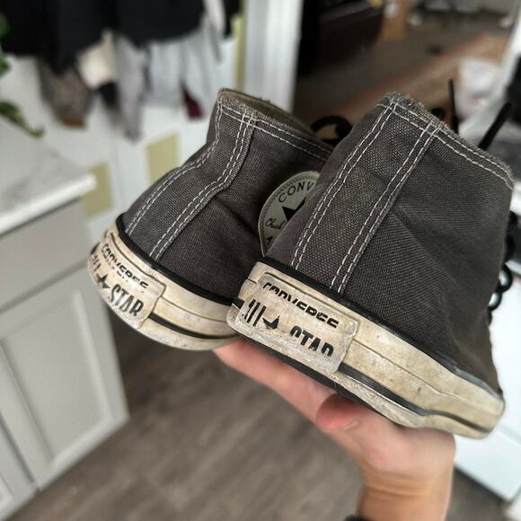 Vintage 00s Y2K Converse Mid Chuck 70 Punk Emo Hi Top Shoes - Picture 3 of 8